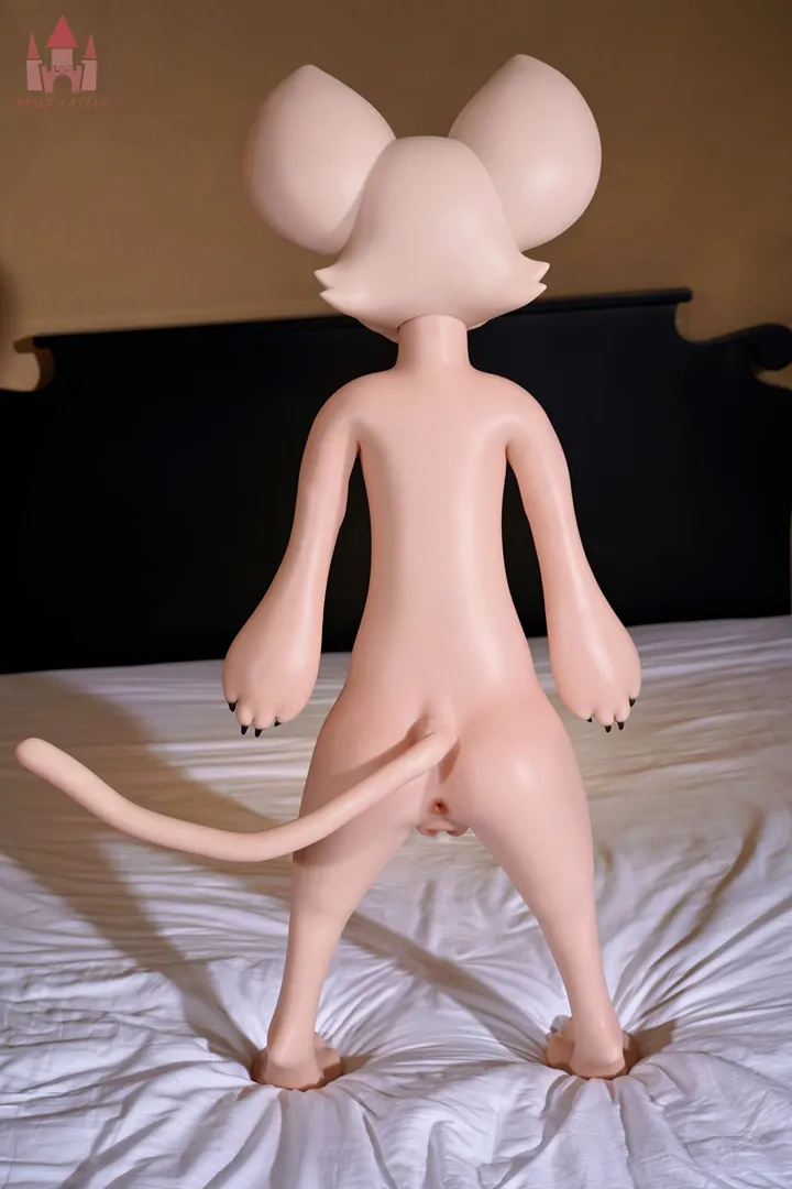 100cm (3ft3) N/A Cup Realistic Furry Design Silicone Sex Doll Bat Doll, Head SZ16